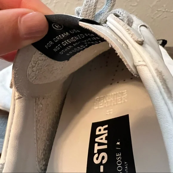 Golden Goose super-star sneakers in white & silver - Picture 5 of 7